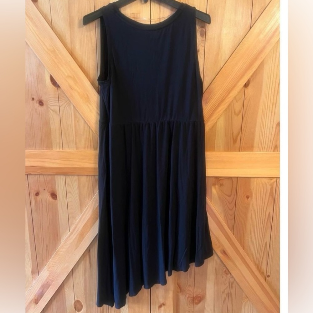 Ava & Viv asymmetrical black tank dress - XL